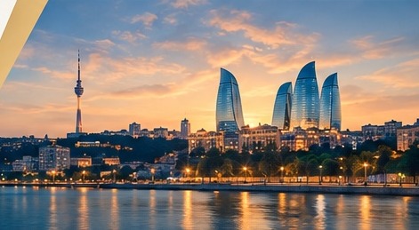 Baku şehir manzarası